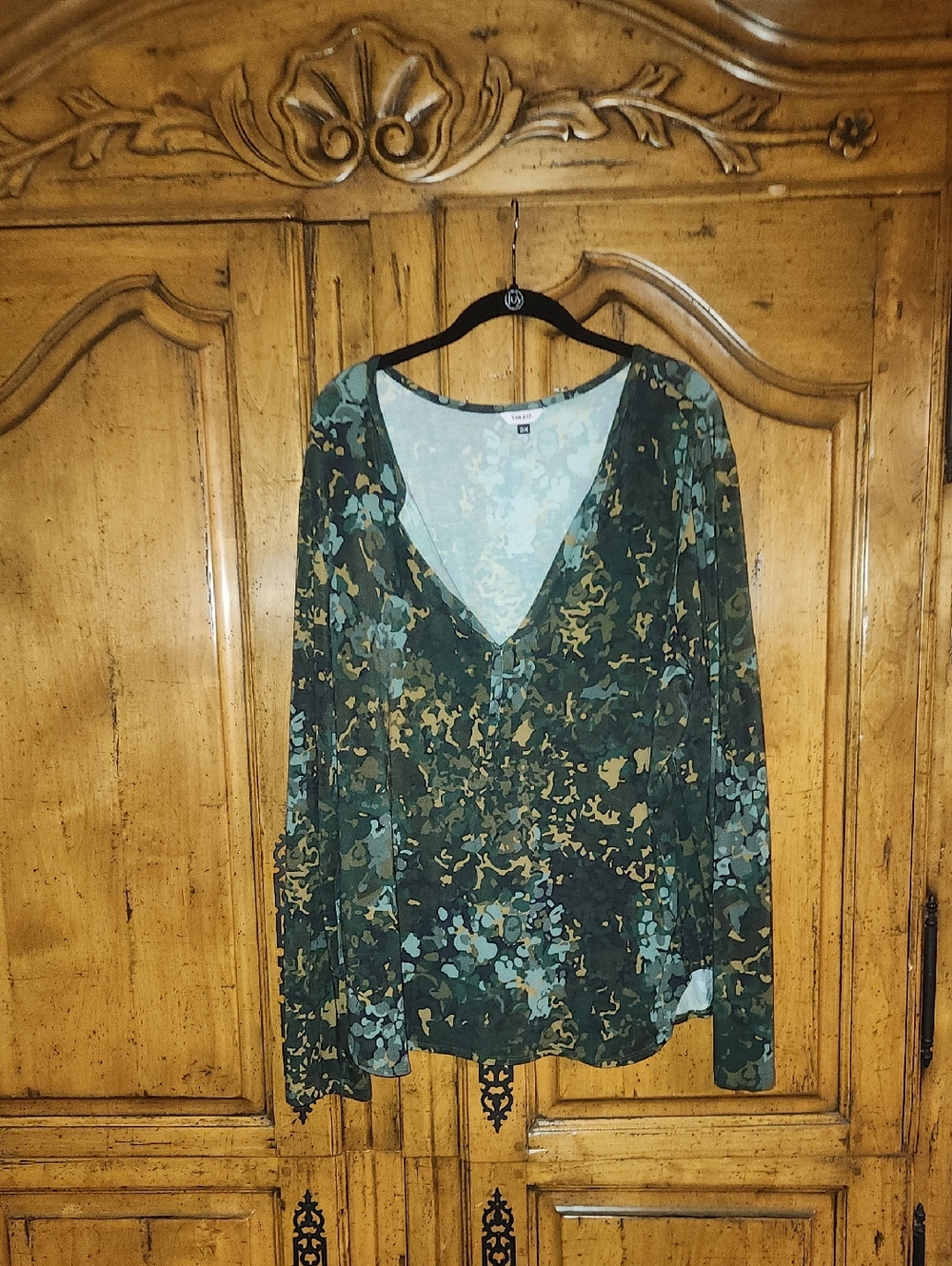 The Kit Gisella Henley Viridian 3x Gently Used